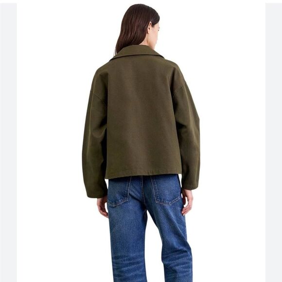 NWT Nili Lotan Gaspard Jacket Army Green - Picture 6 of 8